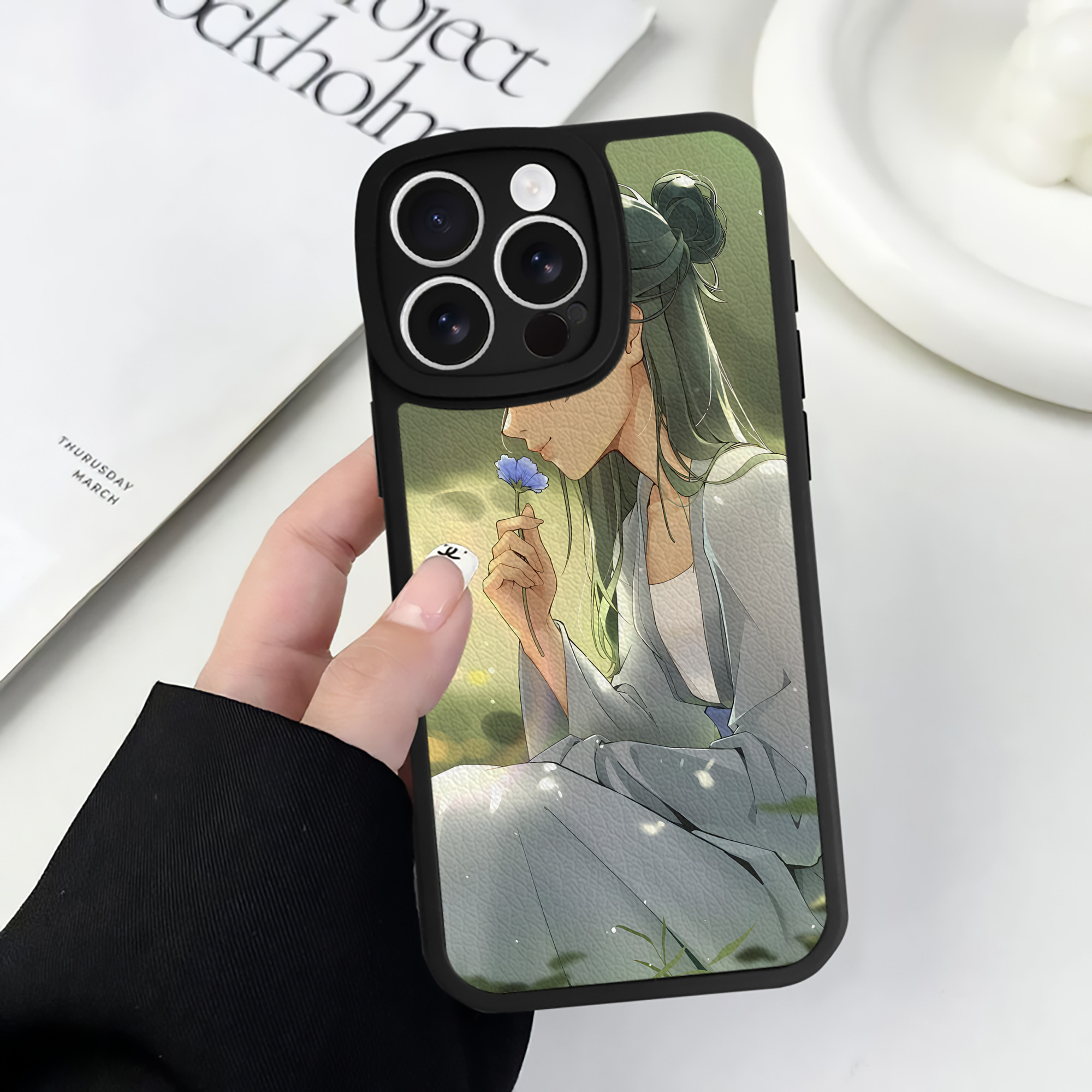 （画像用） 薬屋のひとりごと The Apothecary Diaries 【iPhone 16シリーズ対応】シリコンスマホケース（レザー調） 材質：シリコン